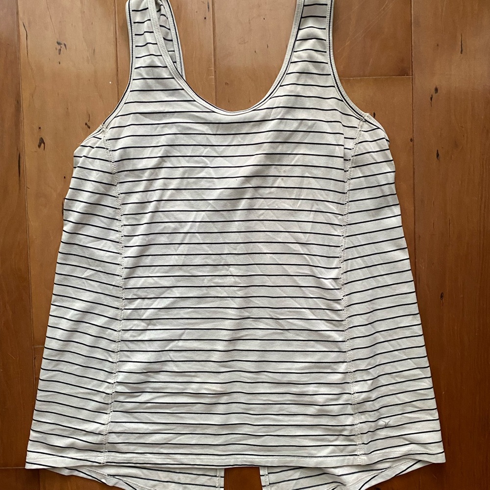 Old Navy Black and White Relaxed Tank Top
